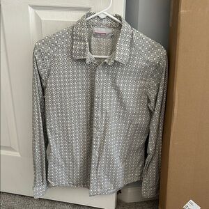 Urban Behavior Men's Diamond Pattern Shirt - Black and White